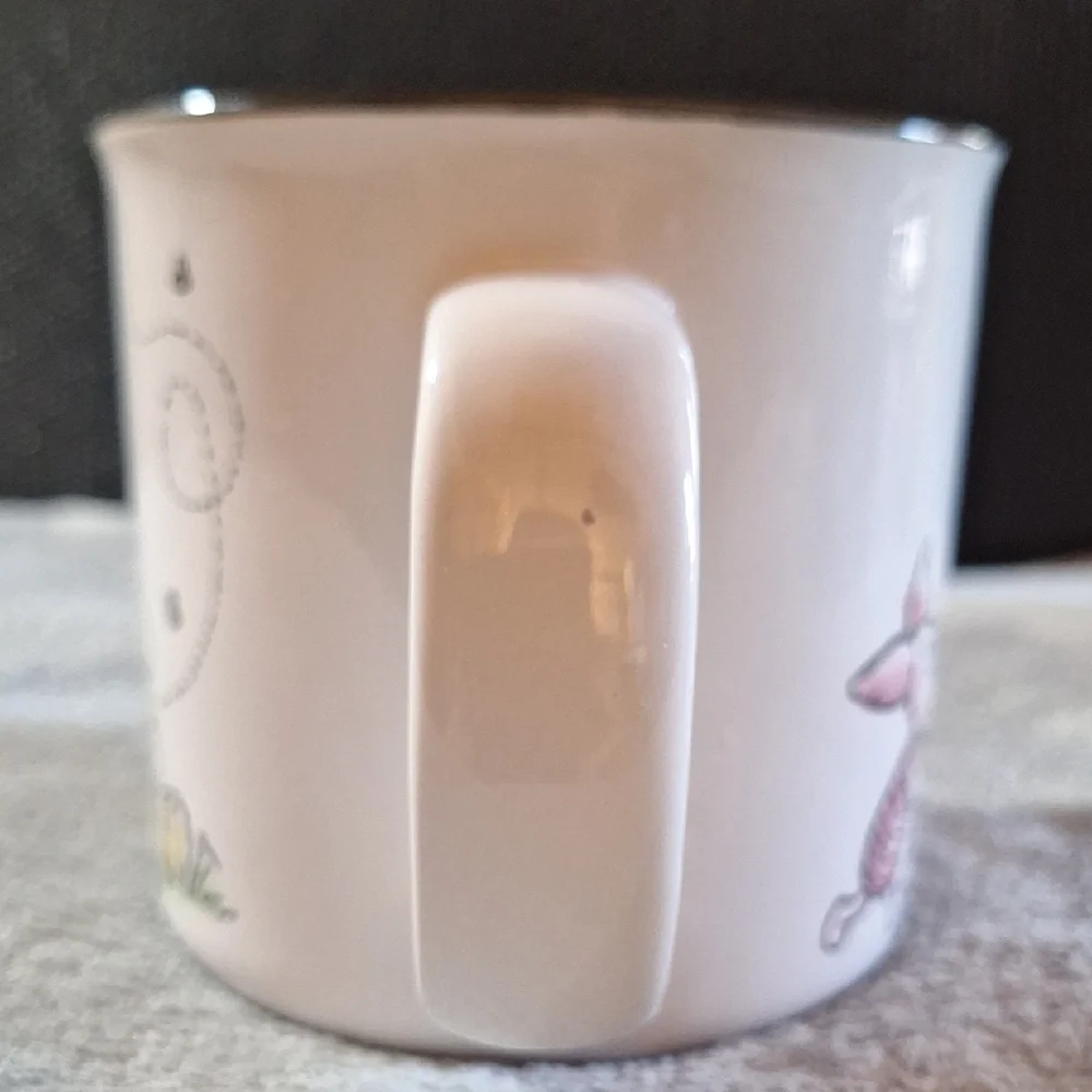 Disney Winnie the Pooh Off White Mug with Red Accents - Picture 3 of 6